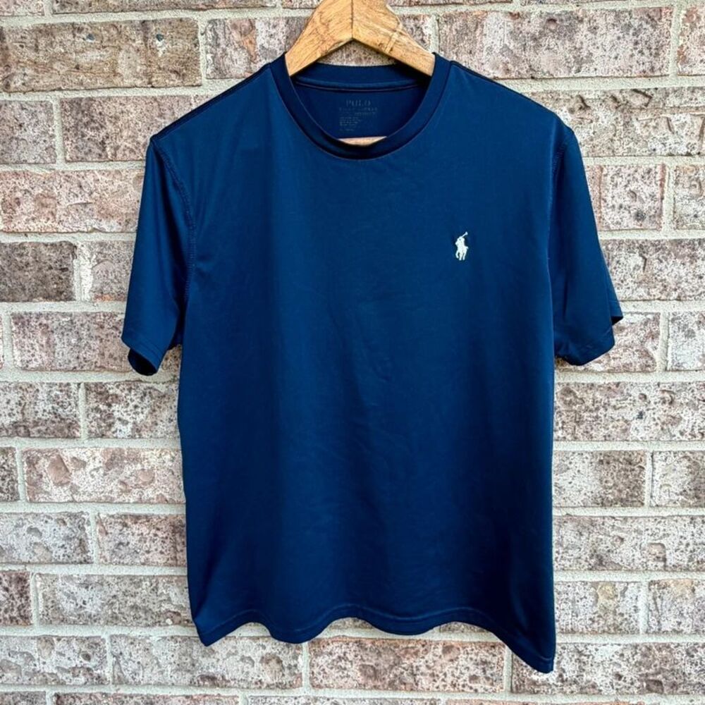 Polo Ralph Lauren Men's Performance Quick-Dry Crew Neck T-Shirt Blue Size S